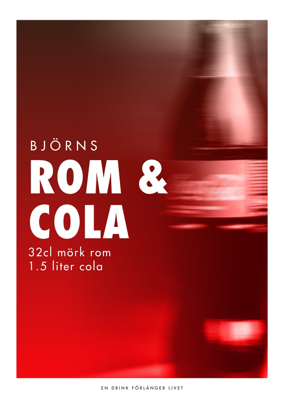 Drinkposter Rom & Cola